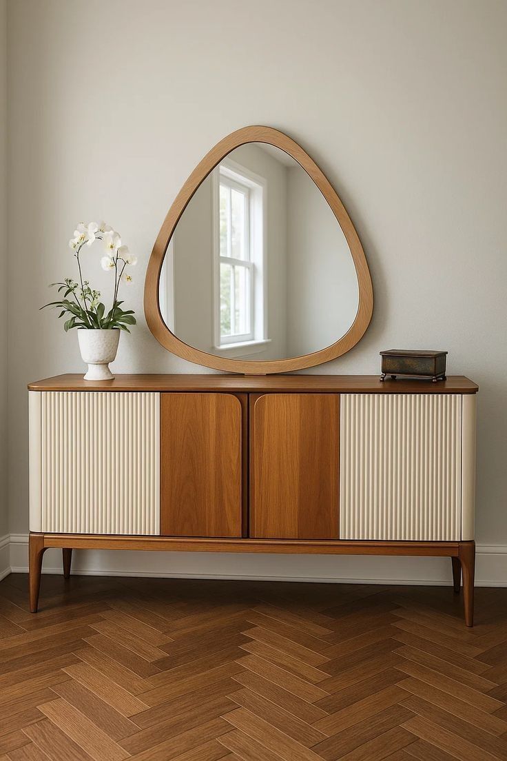 Two-Tone Ribbed Sideboard — F013