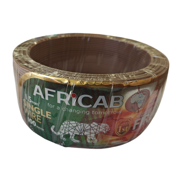 Single Wires (100M Coil) 1.5 Sq.mm Brown