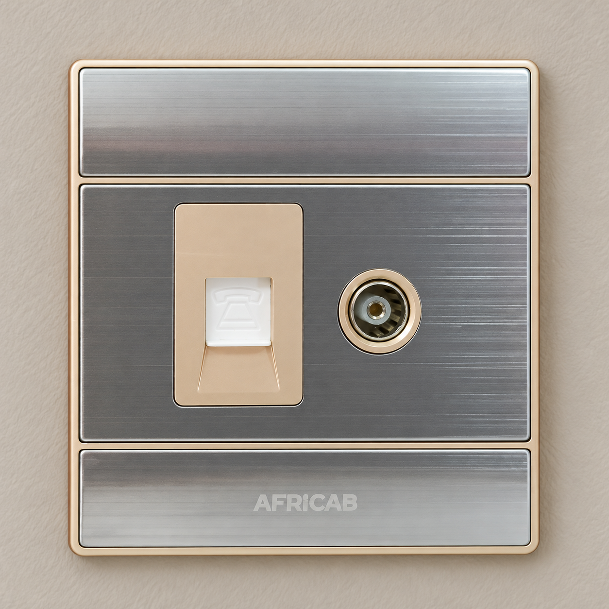 Africab 1gang TV + Tel SS8708 — picha ya katalogi