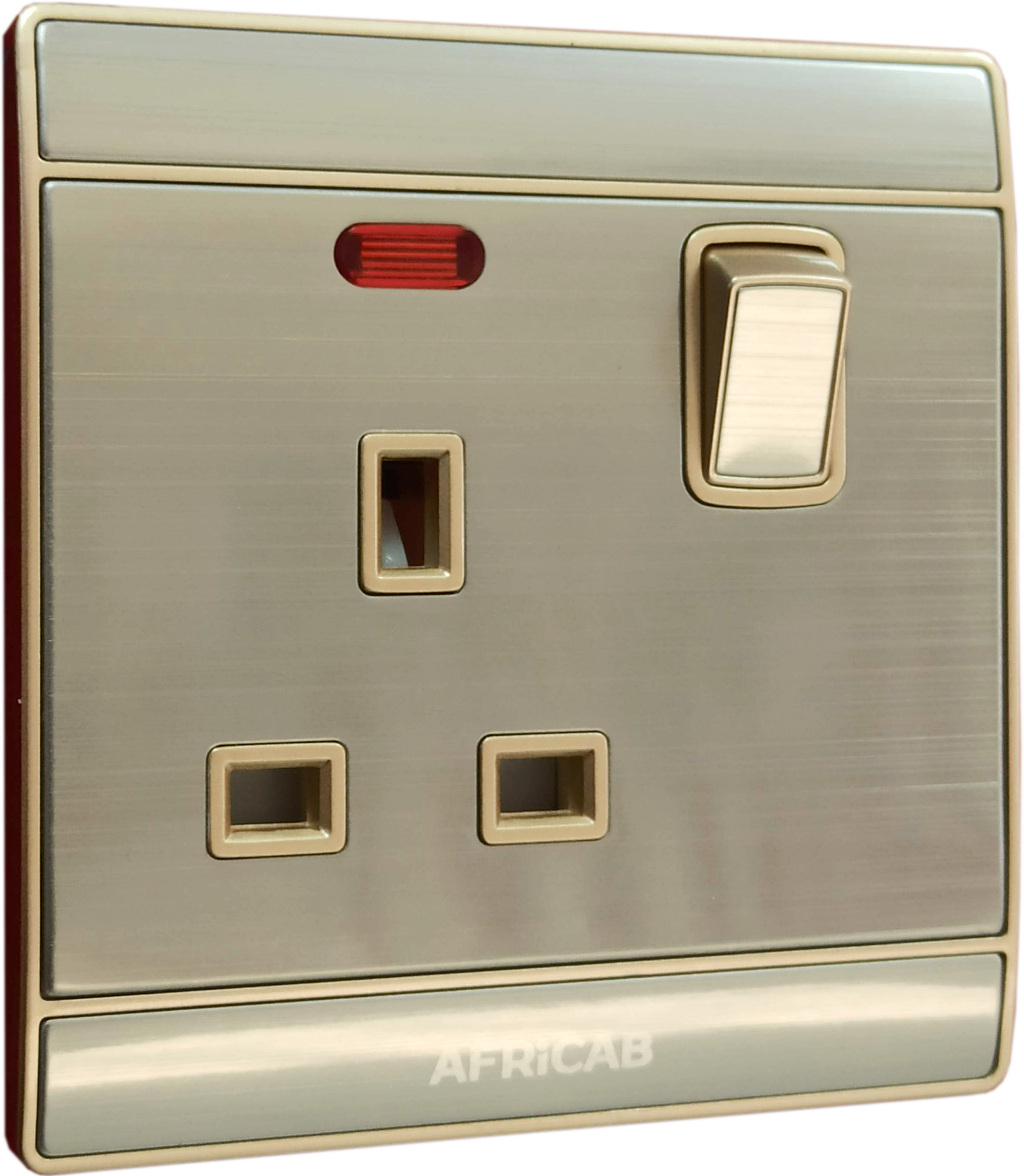 Africab Ss Series Switches & Socket 13A Switched Socket+ Neon Ss8713Sl