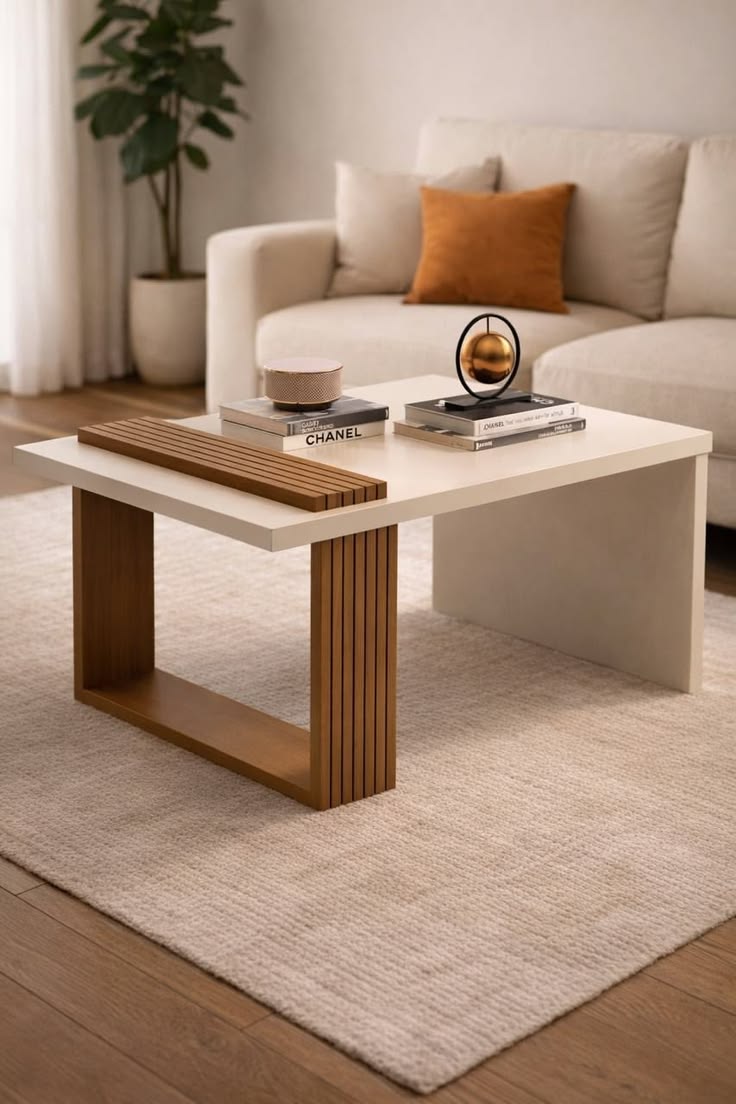 Two-Tone Rectangular Coffee Table — F030
