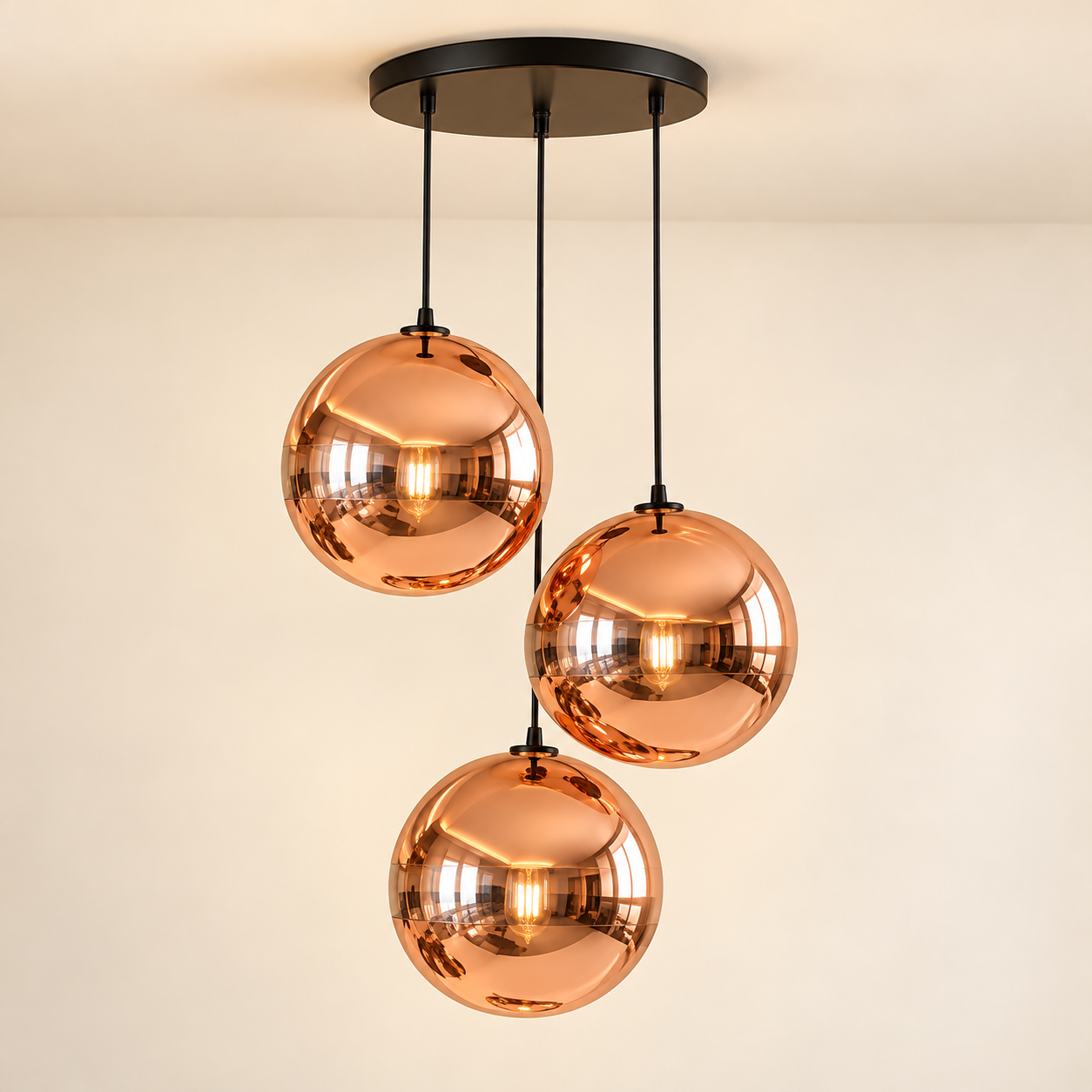 Be Lighting 4151/250 Three-Piece Pendant Set