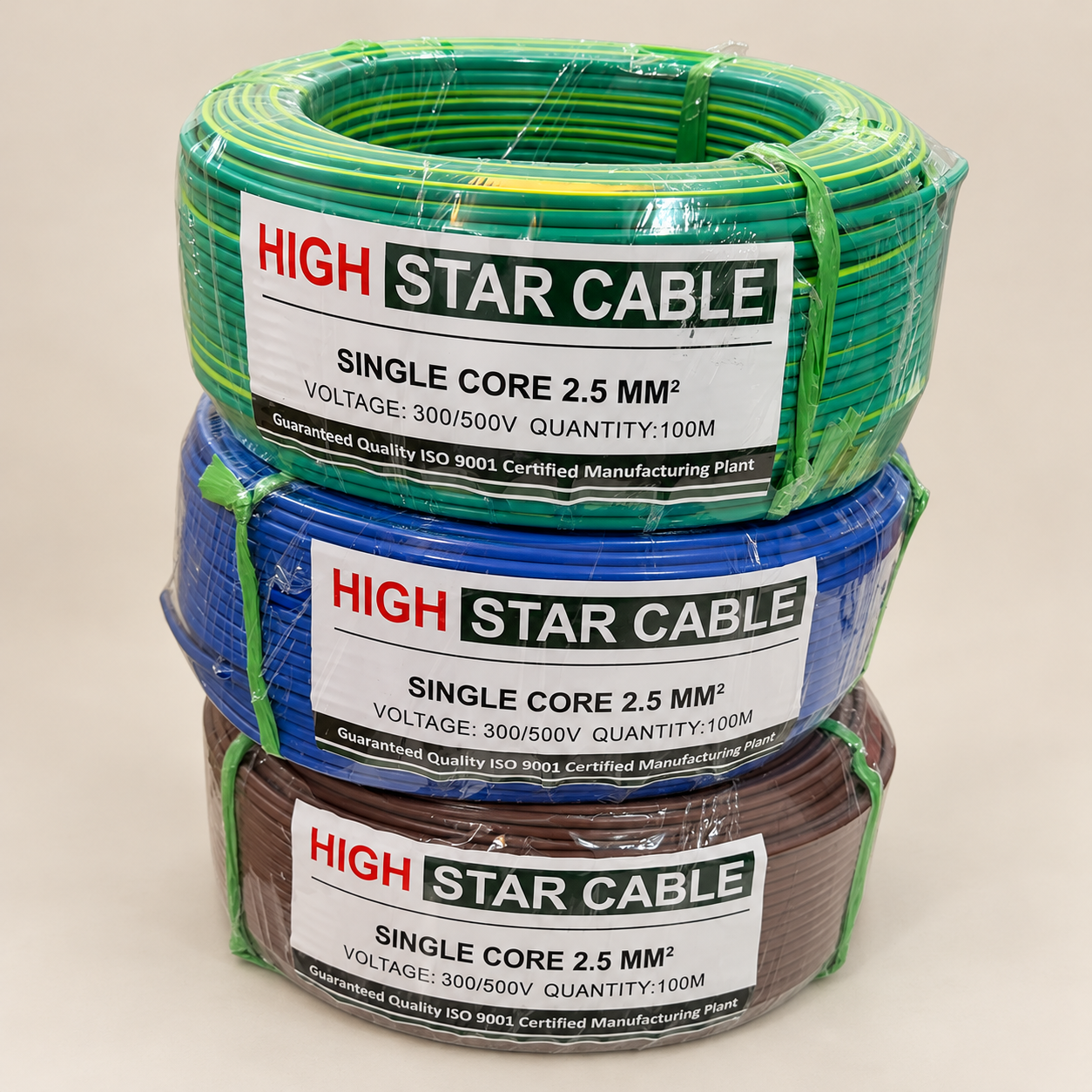 HIGH STAR — roll za kebo single core, rejea 2.5 — picha ya katalogi