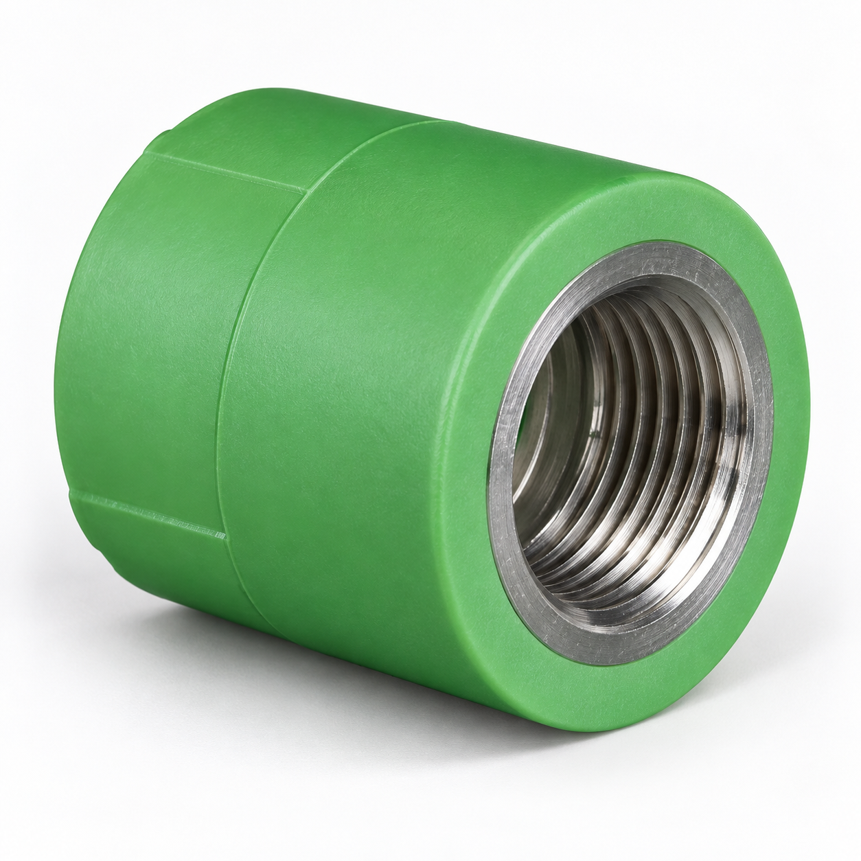 Green PPR female adapter — product family illustration