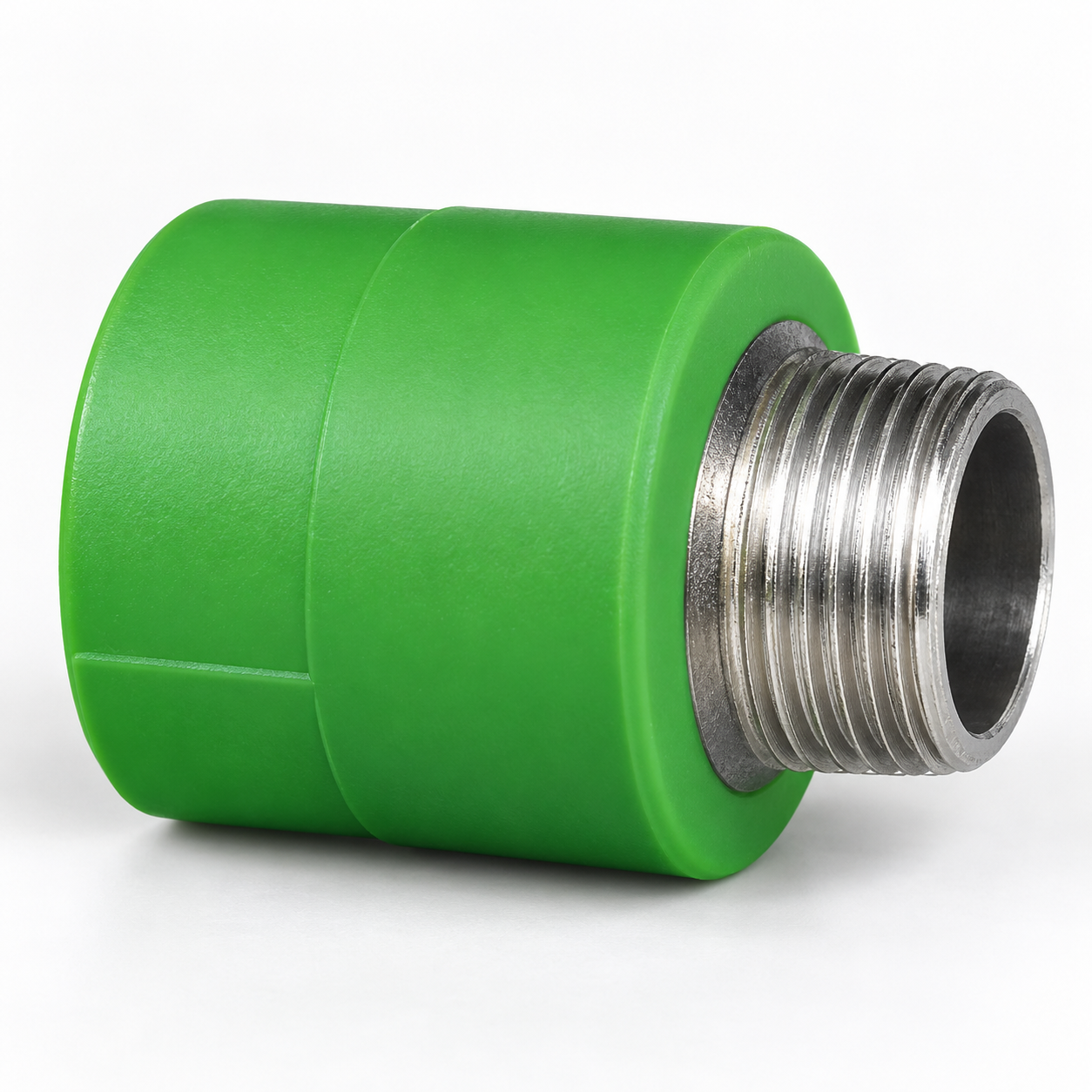 Green PPR male adapter — product family illustration